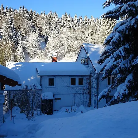 Ferienwohnung Bauer Alter Hammer Schmiedefeld am Rennsteig Exterior foto